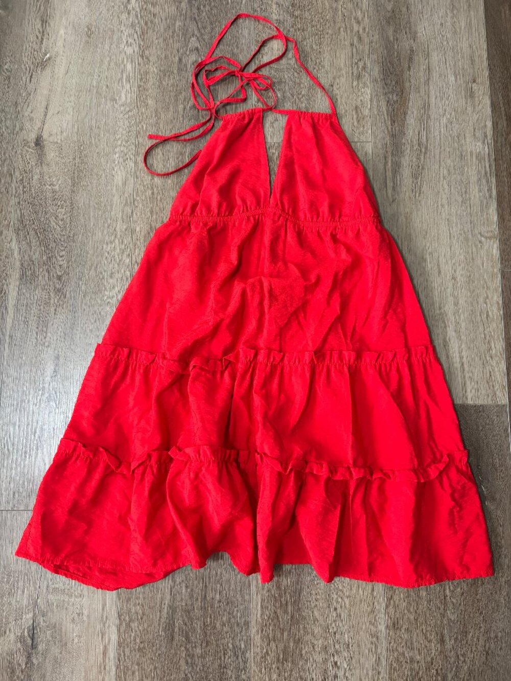 Wild Fable Red Halter Dress - Size Medium